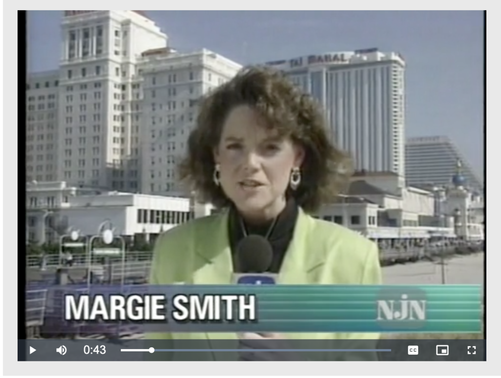 Margie Smith reporting for NJN News in 1992.